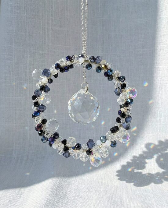 Handmade sun catcher for window – full circle